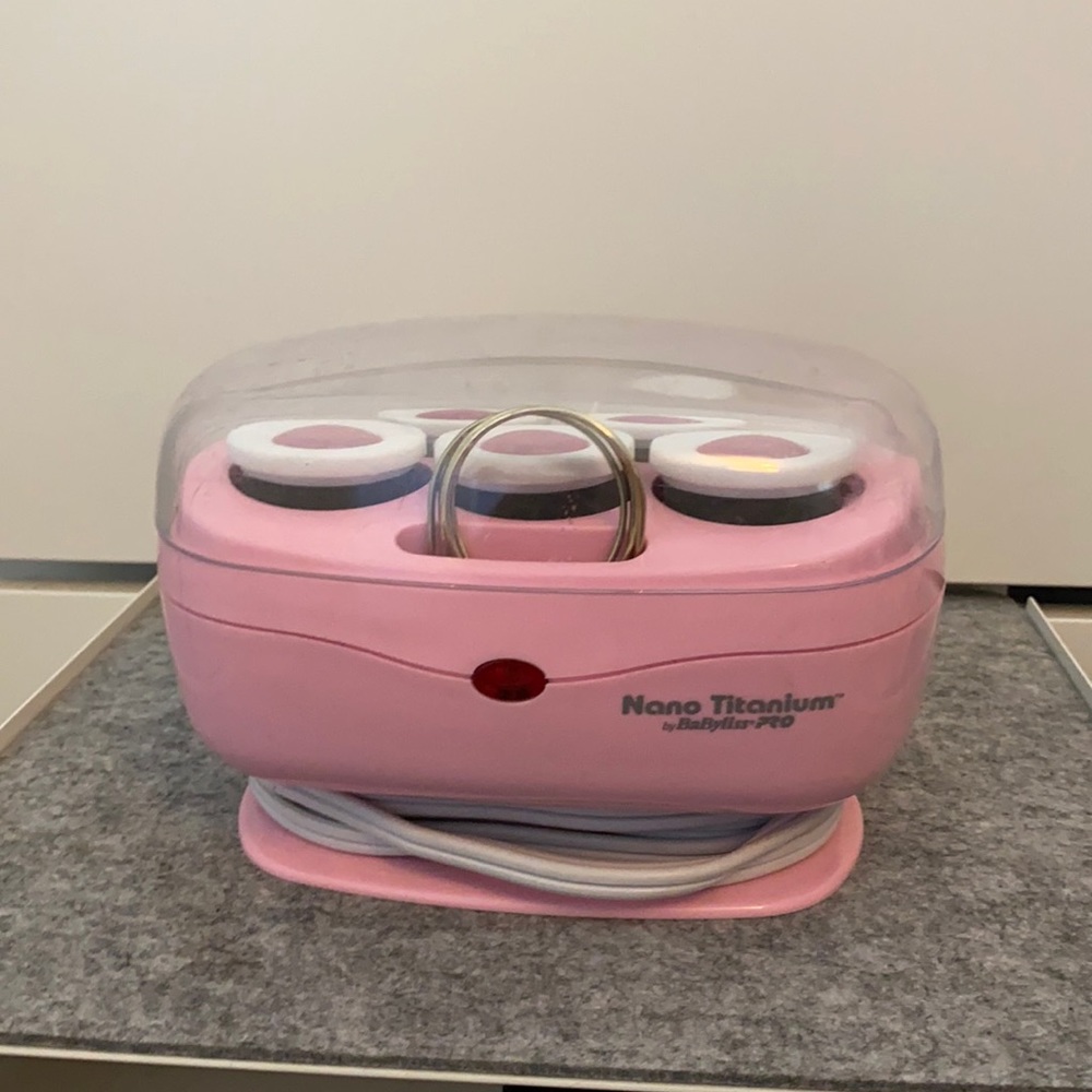 BaByliss Pro Nano Titanium 5 Roller Set - Pink Edition